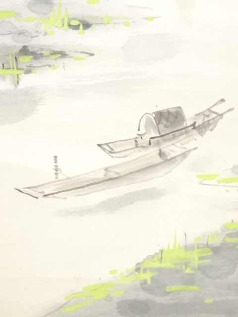 道具 ] - 道具 田中案山子筆 江南風景 肉筆紙本掛軸（共箱） | ネット